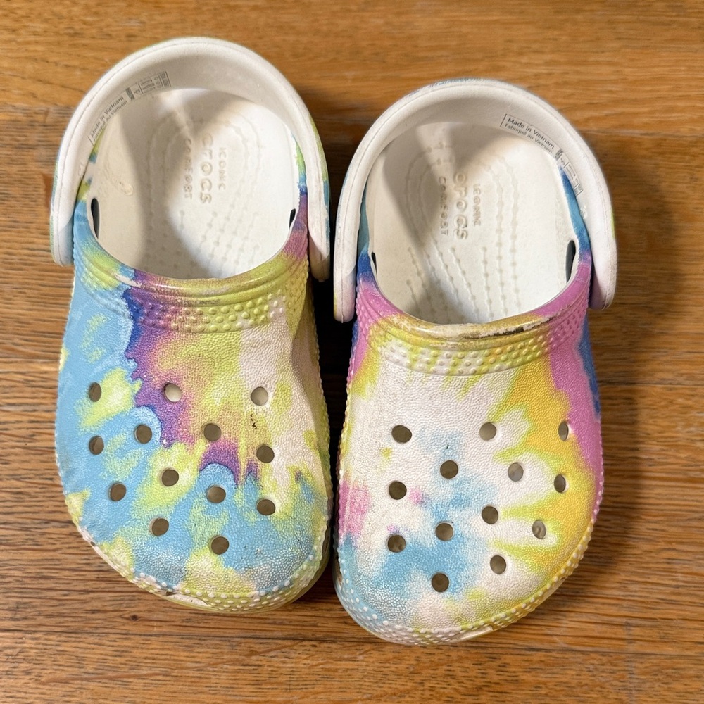 CROCS Kids Tie-Dye Clogs